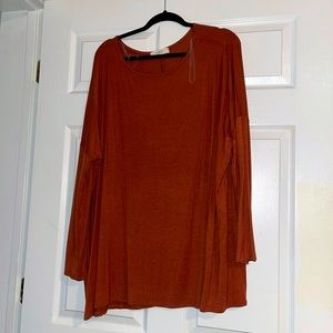 orange long sleeve tunic